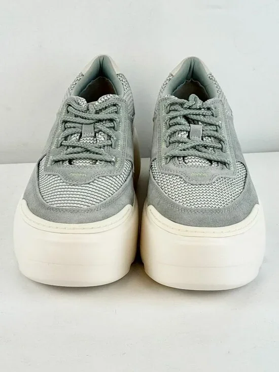 Women's 9.5 UGG Marin Mega Lace Platform Suede Sneakers - Greyhound - Picture 5 of 9